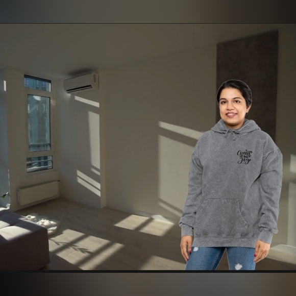 Mineral Wash Hoodie - Count It All Joy Bible Verse For Believers